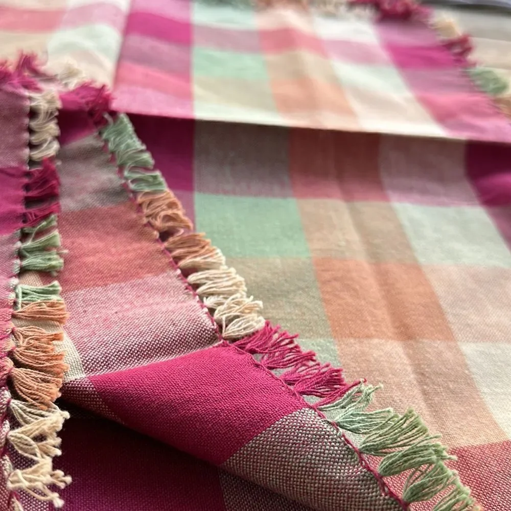 Homegoods Checkered Cloth Napkins Decor (4)